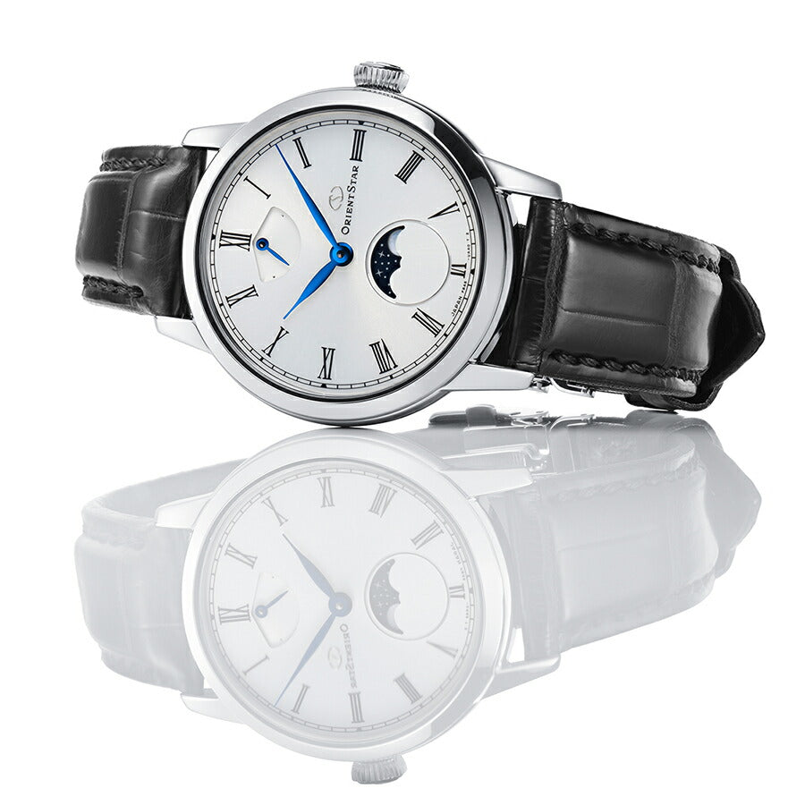 オリエントスター M45 F8 メカニカルムーンフェイズ RK-BW0001S メンズ 機械式 手巻き 革ベルト 日本製