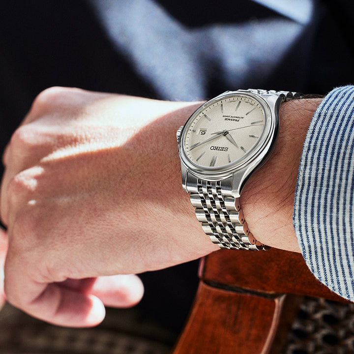 セイコー プレザージュ クラシックシリーズ 素色ダイヤル SARX121 メンズ 腕時計 メカニカル 自動巻き メタルバンド