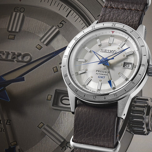 10月7日発売》セイコー プレザージュ Style60's GMT セイコー腕時計110