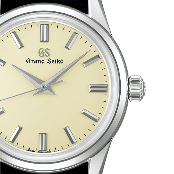 グランドセイコー メカニカル 9S 手巻き SBGW301 メンズ アイボリーダイヤル ブラック 革ベルト 9S64
