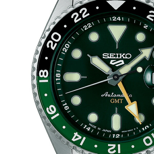 セイコー5 スポーツ SKX Sports Style GMTモデル SBSC019 メンズ 腕時計 自動巻 グリーンダイヤル 日本製