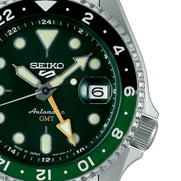 セイコー5 スポーツ SKX Sports Style GMTモデル SBSC019 メンズ 腕時計 自動巻 グリーンダイヤル 日本製