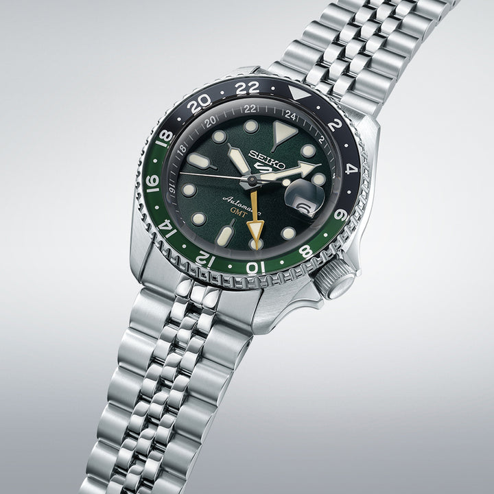 セイコー5 スポーツ SKX Sports Style GMTモデル SBSC019 メンズ 腕時計 自動巻 グリーンダイヤル 日本製