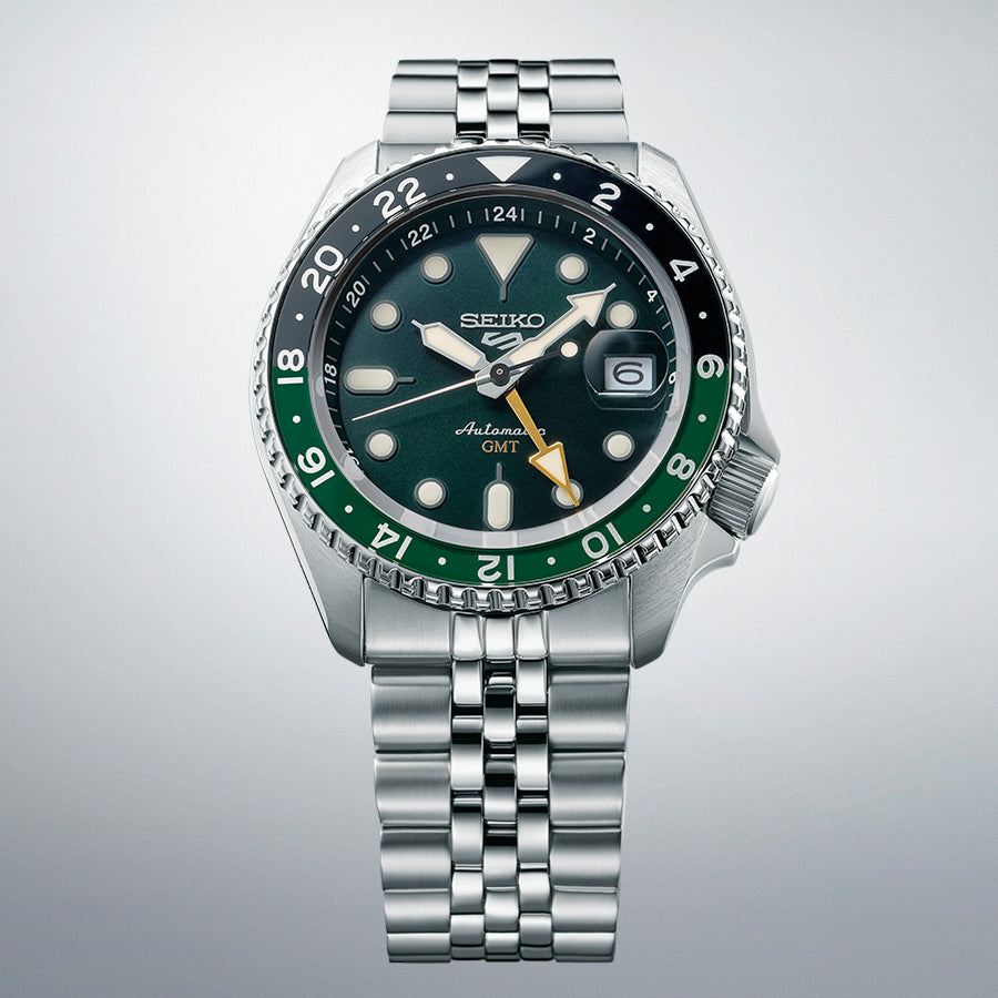セイコー5 スポーツ SKX Sports Style GMTモデル SBSC019 メンズ 腕時計 自動巻 グリーンダイヤル 日本製