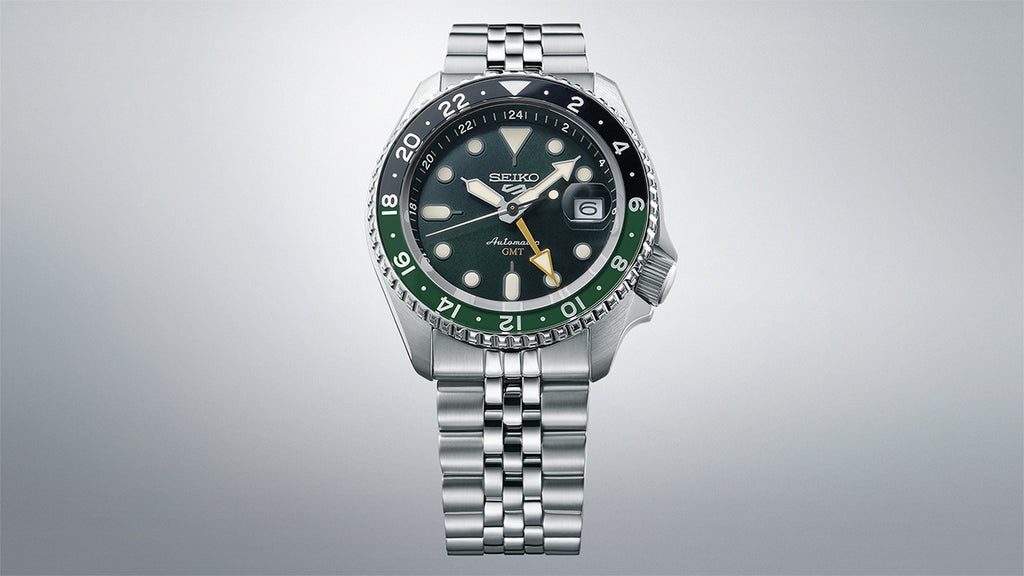 セイコー5 スポーツ SKX Sports Style GMTモデル SBSC019 メンズ 腕時計 自動巻 グリーンダイヤル 日本製