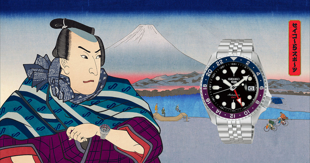 セイコー 5スポーツ SKX Sports Style GMT 日本限定モデル SBSC021 メンズ 自動巻 日本製