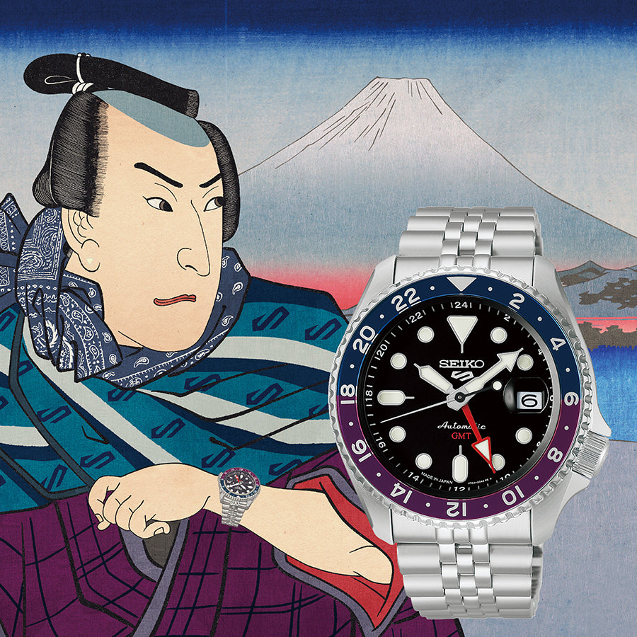 セイコー 5スポーツ SKX Sports Style GMT 日本限定モデル SBSC021 メンズ 自動巻 日本製