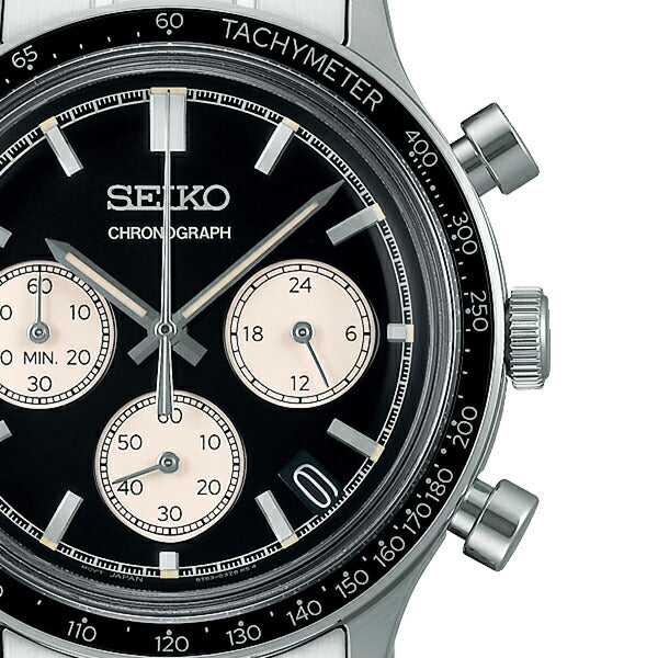 セイコー セレクション Sシリーズ インターナショナルライン 8Tクロノ SBTR055 メンズ 電池式 クオーツ クロノグラフ ブラックダイヤル