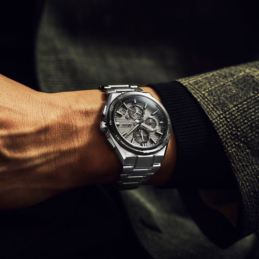 セイコー アストロン ネクスター 3rd デュアルタイム クロノグラフ ホリゾンタルダイヤル SBXC177 メンズ ソーラー GPS衛星電波 チタン ブラック