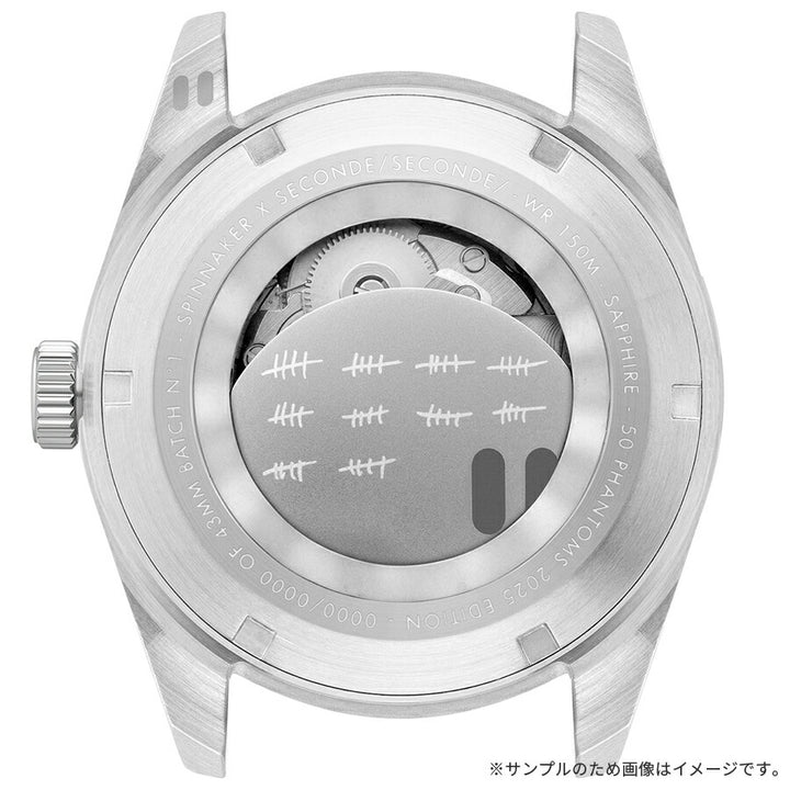 スピニカー フルース セコンドセコンド コラボレーション 限定モデル 50ファントムズ SP-5170-11B メンズ 機械式 自動巻き シルバー