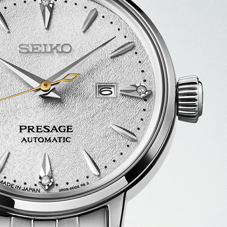 セイコー プレザージュ カクテルタイム ホットバタードラムカウ SRRW005 レディース メカニカル 自動巻き シルバー