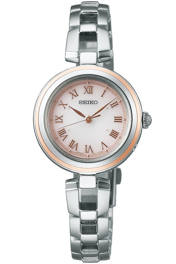 セイコー セレクション Sシリーズ SWFH146 レディース ソーラー電波 3針 ローマンインデックス べビーピンクダイヤル