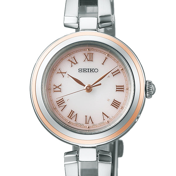 セイコー セレクション Sシリーズ SWFH146 レディース ソーラー電波 3針 ローマンインデックス べビーピンクダイヤル