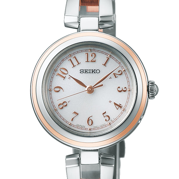 セイコー セレクション Sシリーズ SWFH148 レディース ソーラー電波 3針 アラビアインデックス ホワイトダイヤル