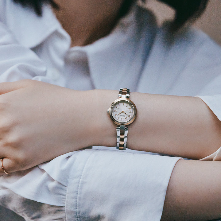 セイコー セレクション Sシリーズ SWFH148 レディース ソーラー電波 3針 アラビアインデックス ホワイトダイヤル