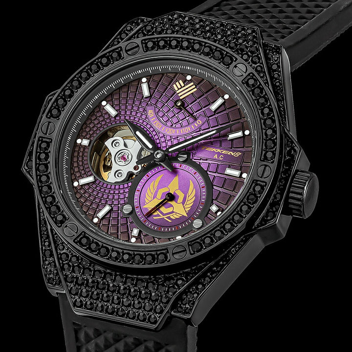 エンジェルクローバー TEKKEN 8 鉄拳8 コラボレーションモデル 麗奈 TE44BKZ-RE メンズ 機械式 自動巻き オープンハート