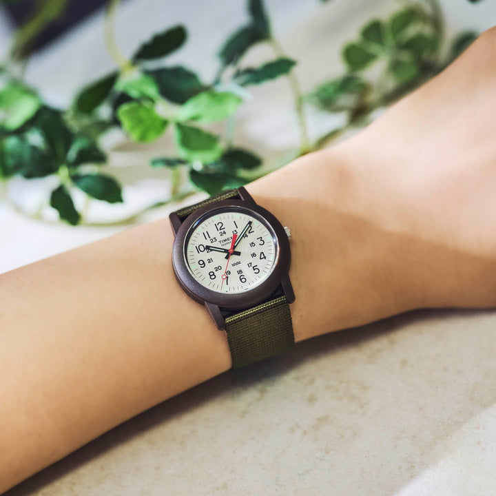 タイメックス キャンパー 34mm 日本限定モデル TW2P59800 メンズ レディース クオーツ 電池式 ナイロンバンド カーキ グリーン