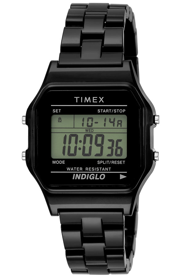 TIMEX  クラシックタイルコレクション 限定 TW2V20000 メンズ 電池式 クオーツ デジタル 樹脂バンド ブラック