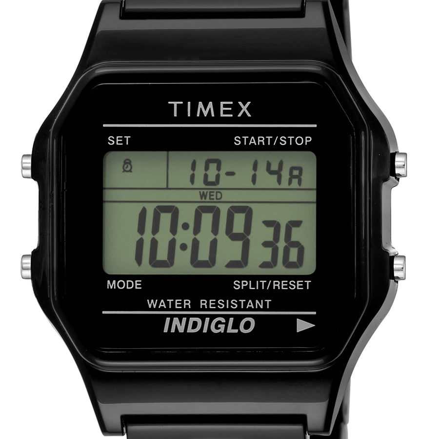 TIMEX  クラシックタイルコレクション 限定 TW2V20000 メンズ 電池式 クオーツ デジタル 樹脂バンド ブラック