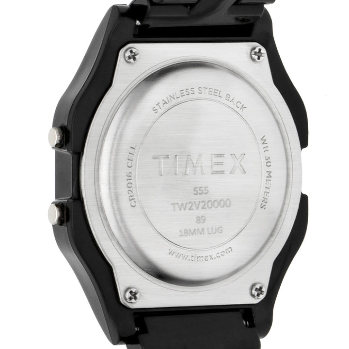 TIMEX  クラシックタイルコレクション 限定 TW2V20000 メンズ 電池式 クオーツ デジタル 樹脂バンド ブラック