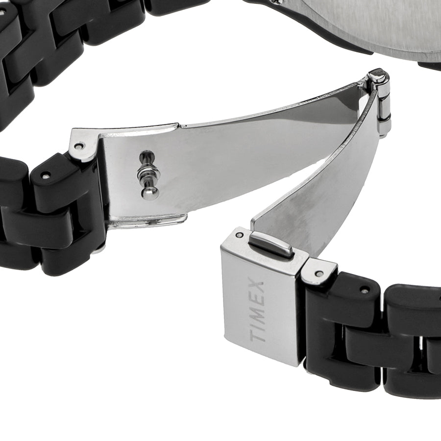 TIMEX  クラシックタイルコレクション 限定 TW2V20000 メンズ 電池式 クオーツ デジタル 樹脂バンド ブラック