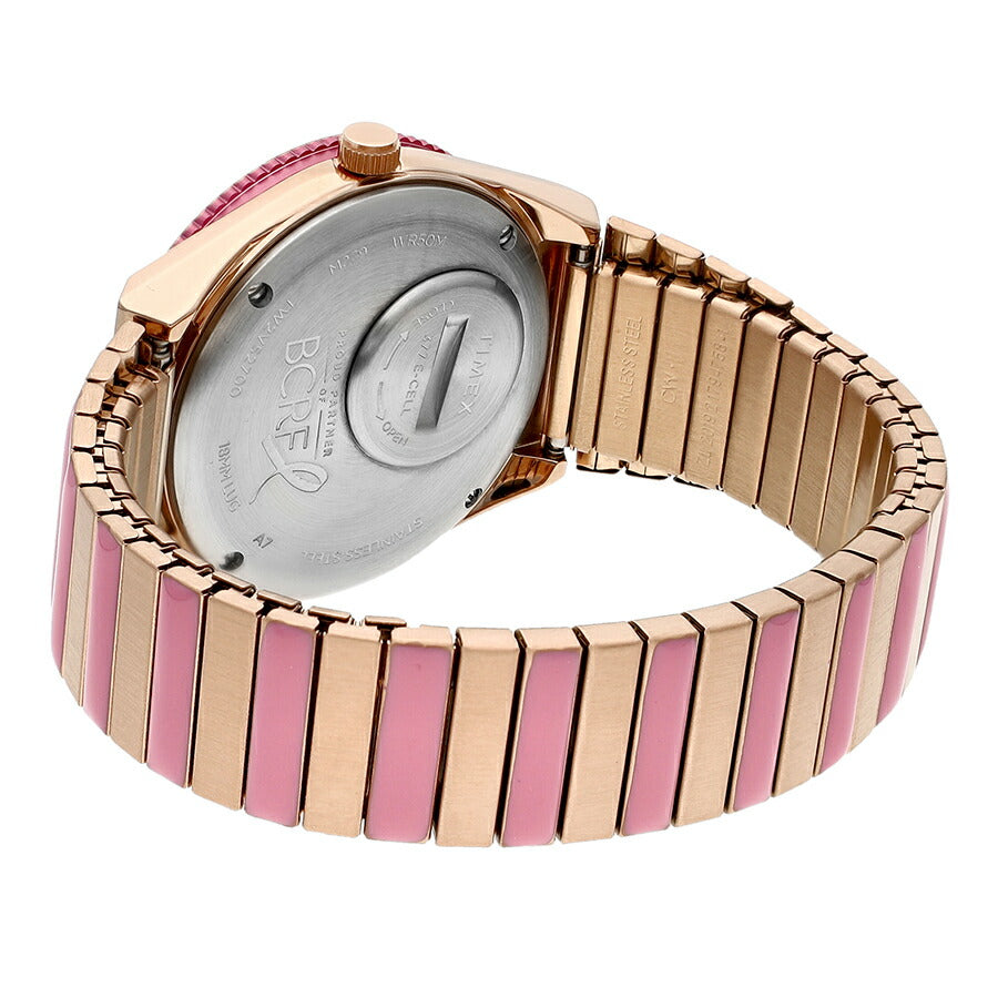 タイメックス Q TIMEX BCRF コラボレーションモデル TW2V52700 メンズ レディース 腕時計 電池式 クオーツ ピンク ゴールド