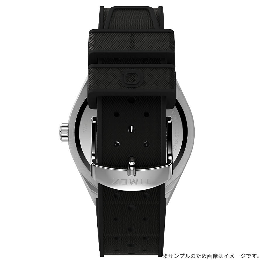 タイメックス Q TIMEX コンチネンタル GMT TW2Y12200 メンズ クオーツ 電池式 シルバーダイヤル ラバーストラップ