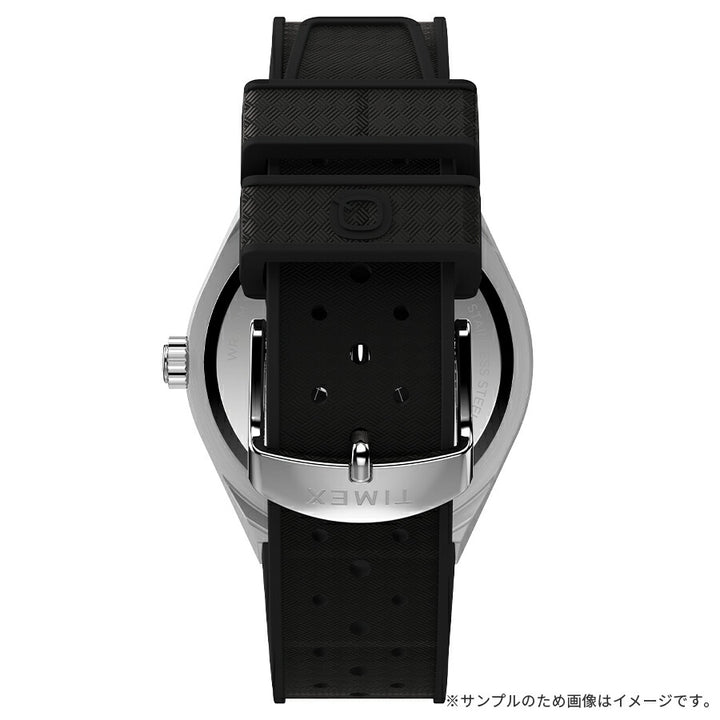 タイメックス Q TIMEX コンチネンタル GMT TW2Y12200 メンズ クオーツ 電池式 シルバーダイヤル ラバーストラップ