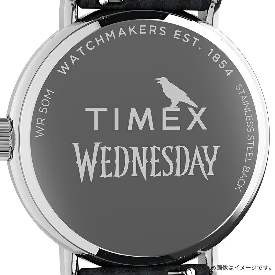 タイメックス ウィークエンダー ウェンズデー コラボレーションモデル TW2Y19400 メンズ レディース クオーツ 電池式 アナログ 革ベルト