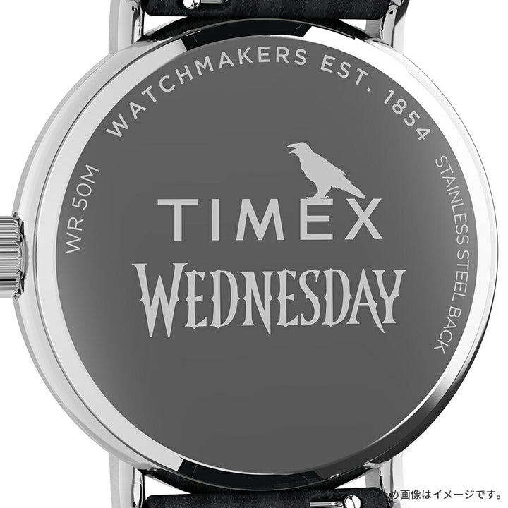 タイメックス ウィークエンダー ウェンズデー コラボレーションモデル TW2Y19400 メンズ レディース クオーツ 電池式 アナログ 革ベルト