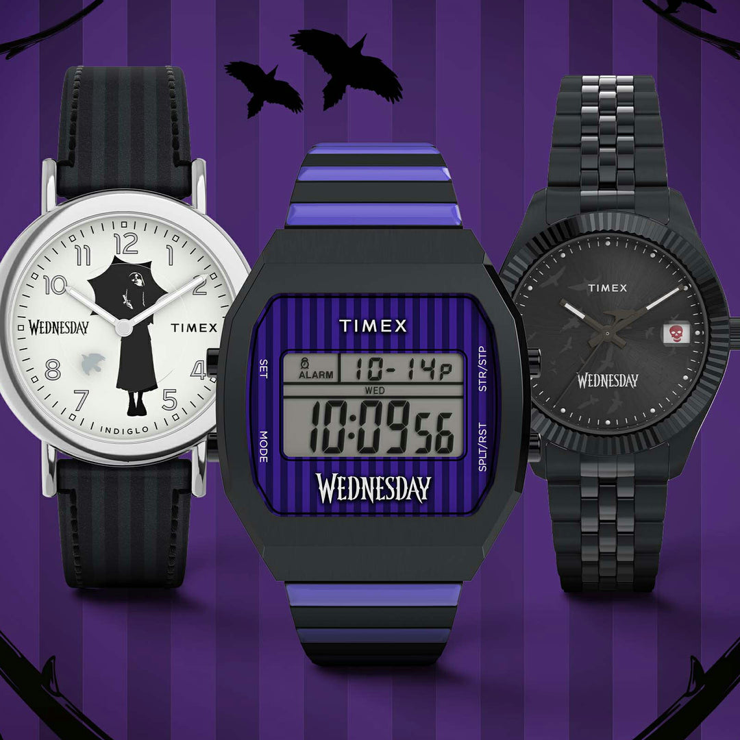 タイメックス ウィークエンダー ウェンズデー コラボレーションモデル TW2Y19400 メンズ レディース クオーツ 電池式 アナログ 革ベルト