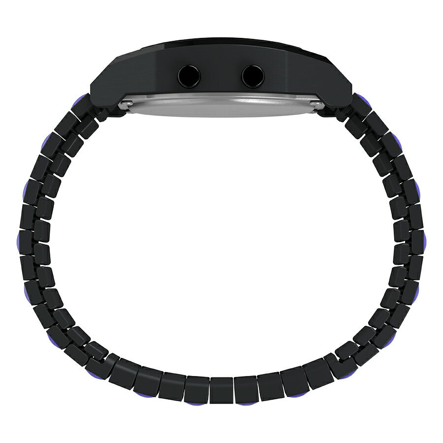 タイメックス T80 ウェンズデー コラボレーションモデル TW2Y19500 メンズ レディース 電池式 デジタル ブラック パープル