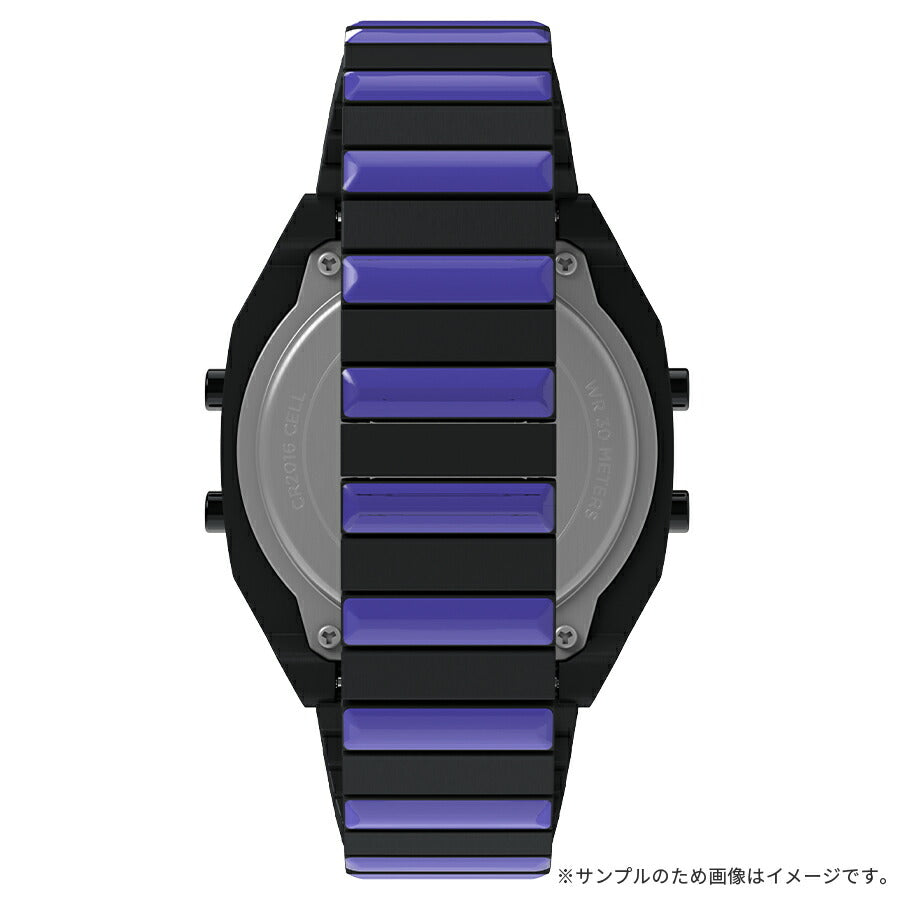 タイメックス T80 ウェンズデー コラボレーションモデル TW2Y19500 メンズ レディース 電池式 デジタル ブラック パープル