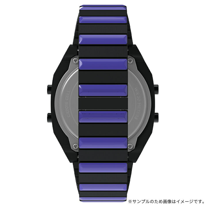 タイメックス T80 ウェンズデー コラボレーションモデル TW2Y19500 メンズ レディース 電池式 デジタル ブラック パープル