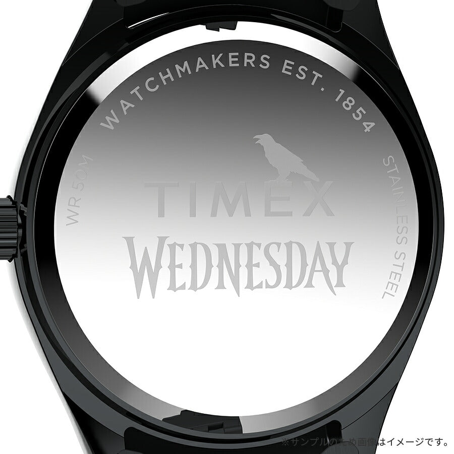 タイメックス レガシー ウェンズデー コラボレーションモデル TW2Y19600 メンズ レディース クオーツ 電池式 アナログ ブラック