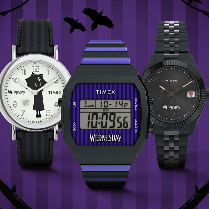 タイメックス レガシー ウェンズデー コラボレーションモデル TW2Y19600 メンズ レディース クオーツ 電池式 アナログ ブラック