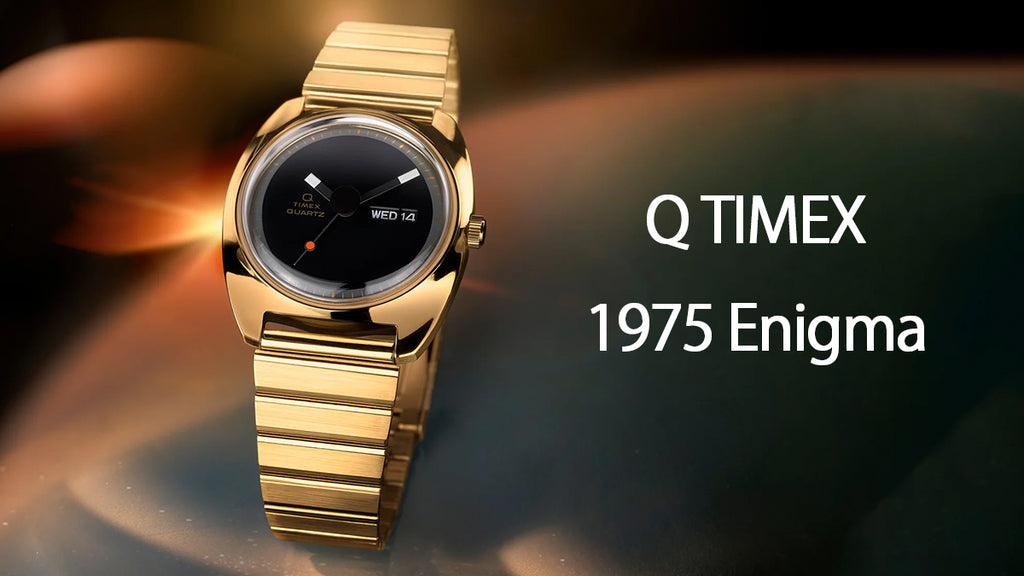 タイメックス Q TIMEX 1975 エニグマ 復刻モデル ミステリーダイヤル TW2Y34400 メンズ クオーツ 電池式 ゴールド