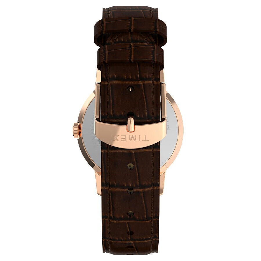タイメックス Marlin マーリン 34mm TW2Y37700 メンズ レディース クオーツ 電池式 3針 シルバーダイヤル ブラウン 革ベルト