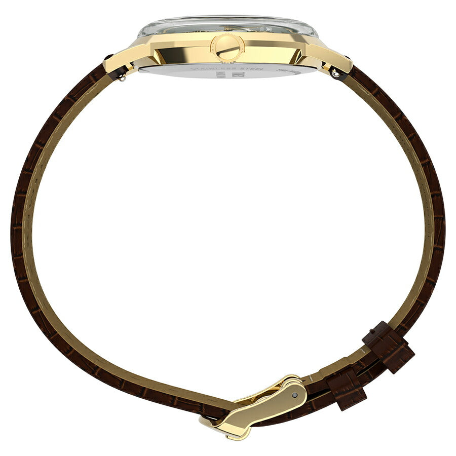 タイメックス Marlin マーリン 34mm TW2Y37800 メンズ レディース クオーツ 電池式 3針 グリーンダイヤル ブラウン 革ベルト