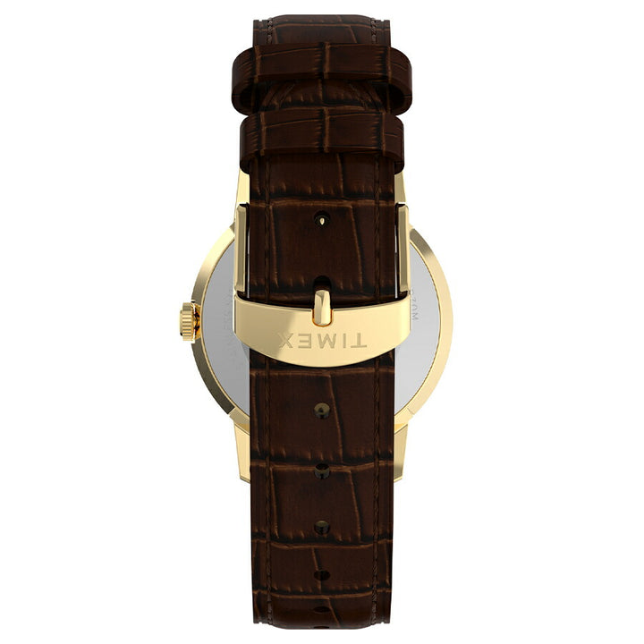 タイメックス Marlin マーリン 34mm TW2Y37800 メンズ レディース クオーツ 電池式 3針 グリーンダイヤル ブラウン 革ベルト
