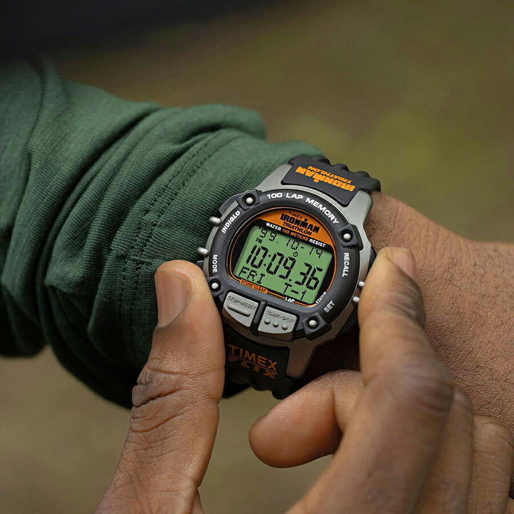 タイメックス アイアンマン フリックス 100 TW5M63200 メンズ 腕時計 電池式 デジタル ブラック グレー