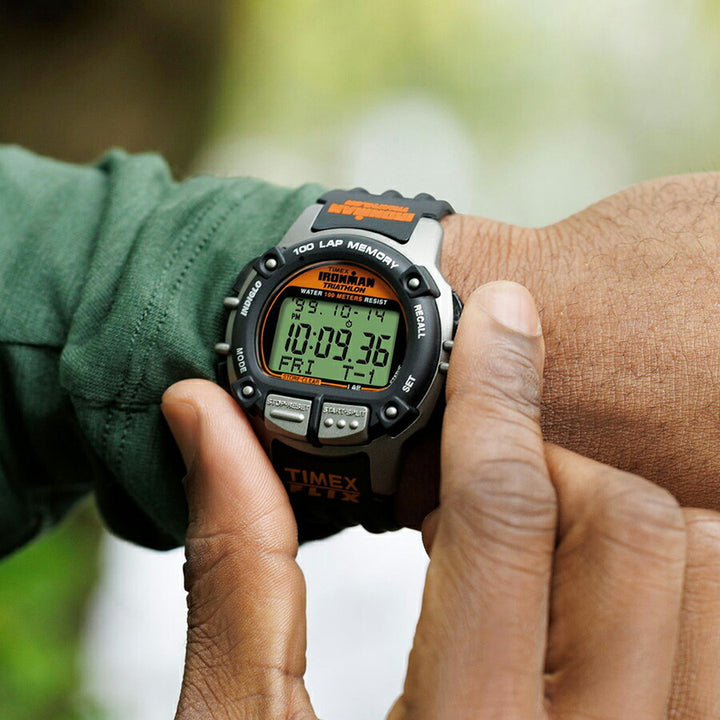 タイメックス アイアンマン フリックス 100 TW5M63200 メンズ 腕時計 電池式 デジタル ブラック グレー