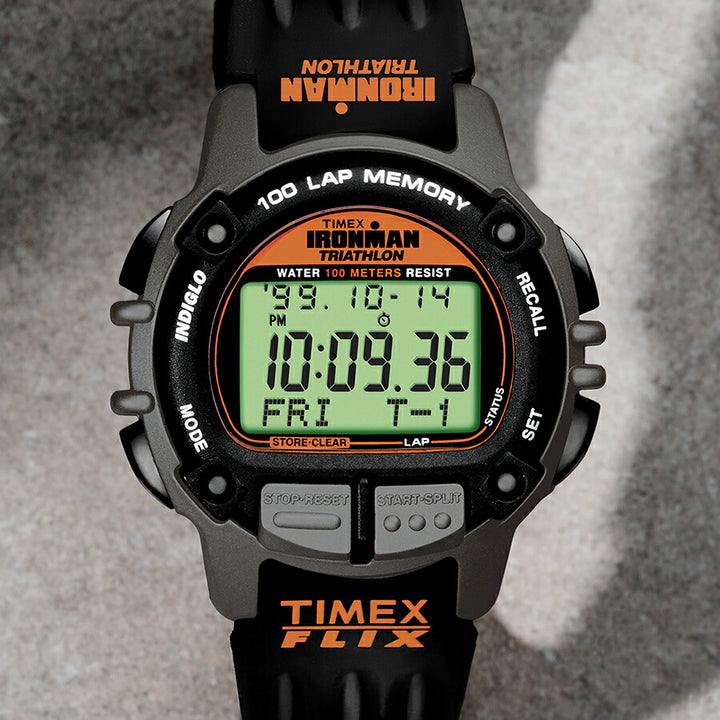 タイメックス アイアンマン フリックス 100 TW5M63200 メンズ 腕時計 電池式 デジタル ブラック グレー
