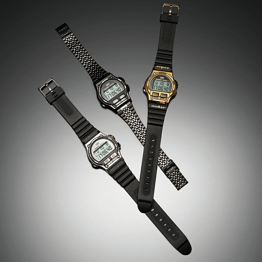 タイメックス アイアンマン 8 ラップ メタル 日本限定モデル TW5M66500 メンズ 電池式 デジタル ブラック