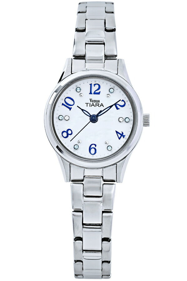 ヴィーナスティアラ 3針モデル VT102-WH2 レディース クオーツ 電池式 白蝶貝ダイヤル メタルバンド