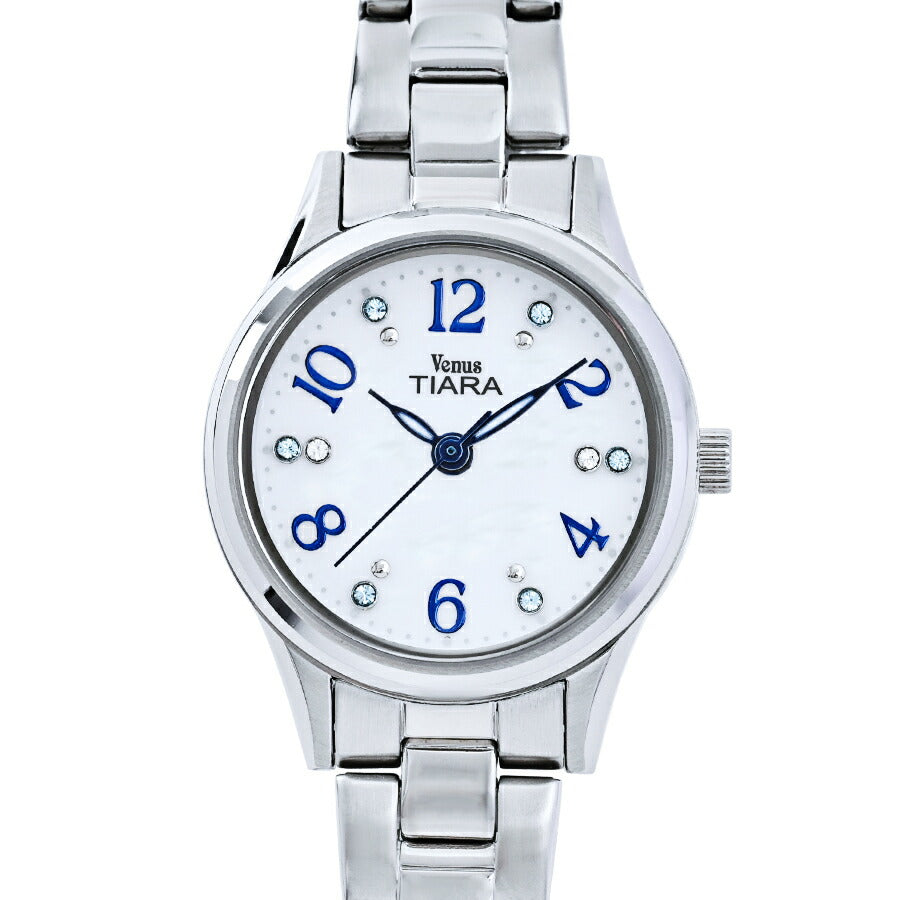 ヴィーナスティアラ 3針モデル VT102-WH2 レディース クオーツ 電池式 白蝶貝ダイヤル メタルバンド