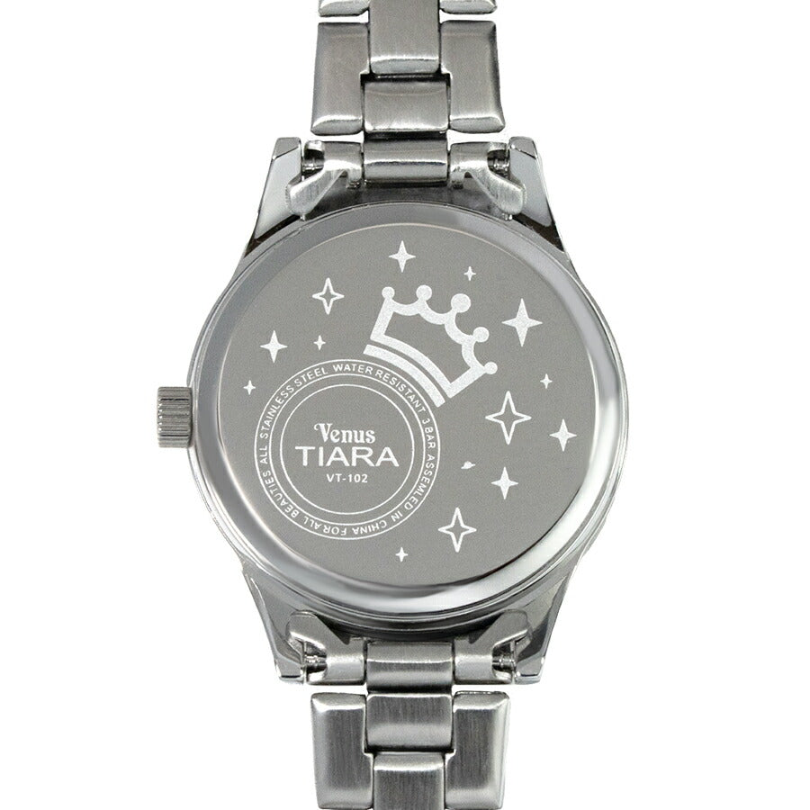 ヴィーナスティアラ 3針モデル VT102-WH2 レディース クオーツ 電池式 白蝶貝ダイヤル メタルバンド