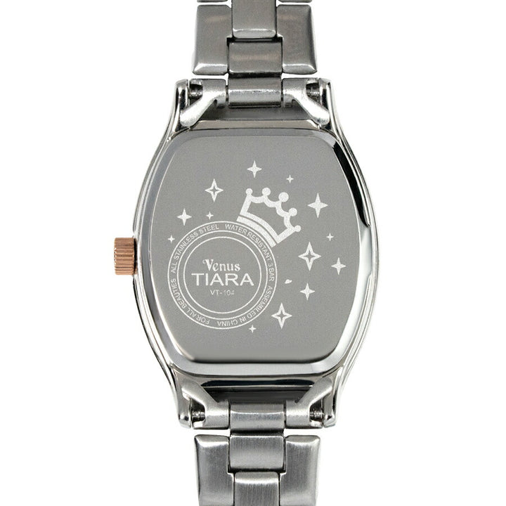 ヴィーナスティアラ 3針モデル VT104-BL レディース クオーツ 電池式 トノー ブルー白蝶貝ダイヤル メタルバンド