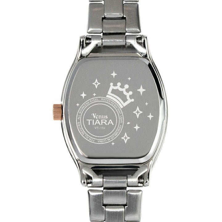 ヴィーナスティアラ 3針モデル VT104-WH1 レディース クオーツ 電池式 トノー 白蝶貝ダイヤル メタルバンド