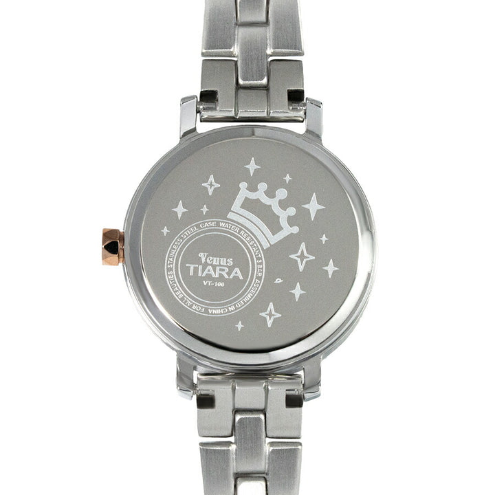 ヴィーナスティアラ 3針モデル VT106-PK レディース クオーツ 電池式 ピンク 白蝶貝ダイヤル メタルバンド